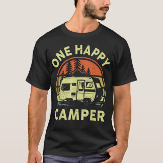 Camiseta Uma Feliz Mãe Camper Pai Divertido Rv Camping Bebê