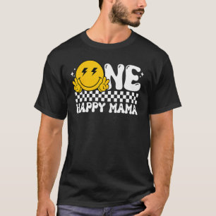 Camiseta Uma Feliz Mãe Mãe Família de primeiros aniversario