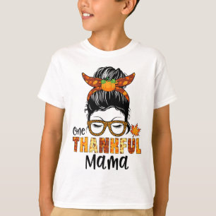 Camiseta Uma Feliz Mama Engraçada Queda de outono Ação de G