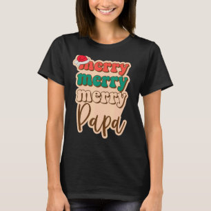 Camiseta Uma Feliz Papá Sangrado Família Natal Mães Pajama
