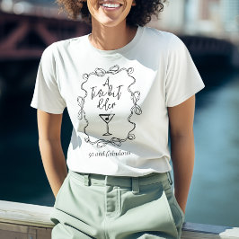 Camiseta Uma Festa de aniversário de Borda Negra Negra