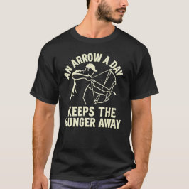 Camiseta Uma Flecha por Dia Afasta a Fome - Arco-pesca