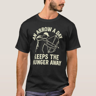 Camiseta Uma Flecha por Dia Afasta a Fome - Arco-pesca