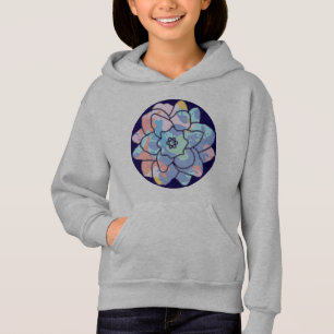 Camiseta Uma flor feita de manchas de tinta