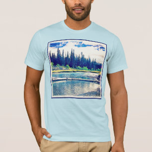 Camiseta Uma Floresta Selvagem Canadense Majestosa. Compre