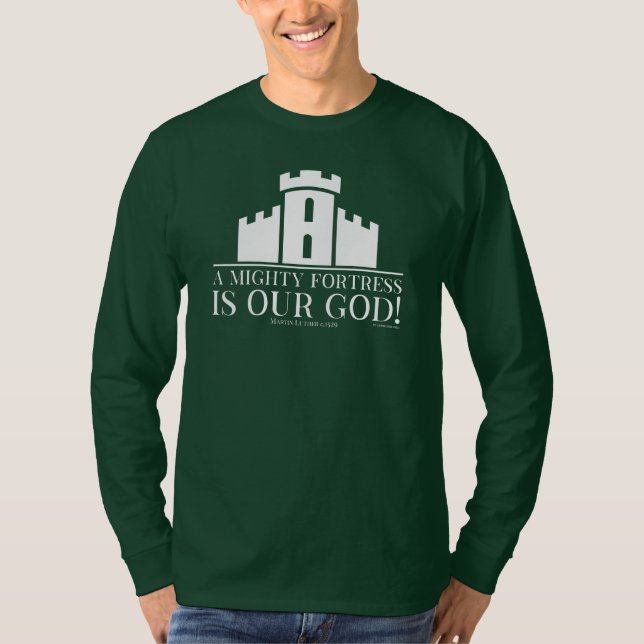 Camiseta Uma Forte Fortaleza é o Nosso Deus (Frente)