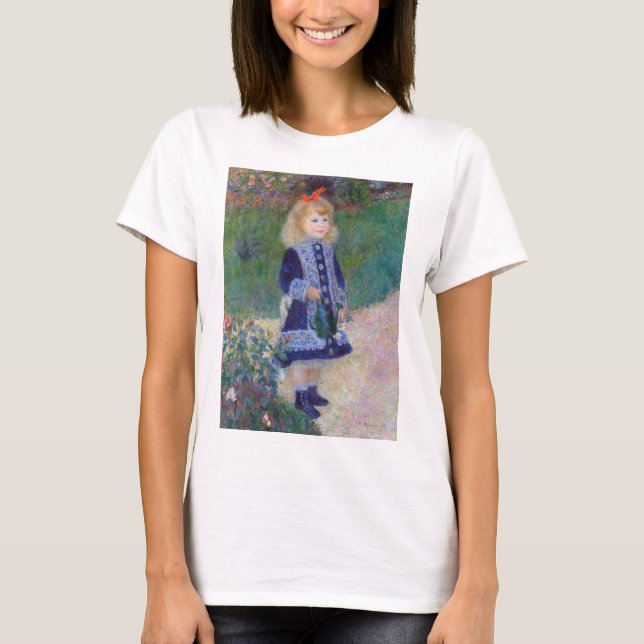 Camiseta Uma garota com uma lata de água, Renoir (Frente)