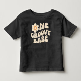 Camiseta Uma Garota Groovy Retro Margarida Aniversário 70s