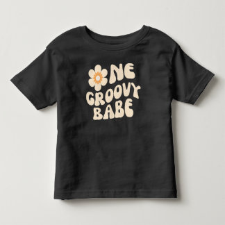 Camiseta Uma Garota Groovy Retro Margarida Aniversário 70s