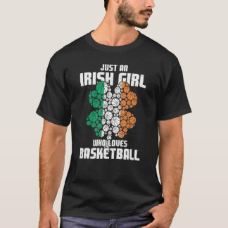Camiseta Uma garota irlandesa ama Rua de basquete D de Patr