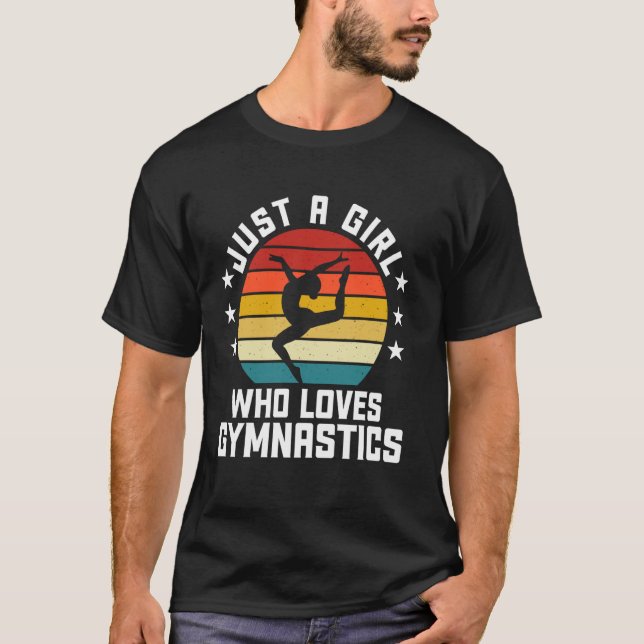 Camiseta Uma garota que ama ginástica (Frente)