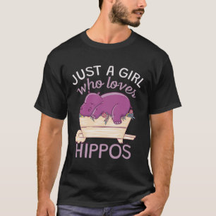 Camiseta Uma garota que ama Hippos