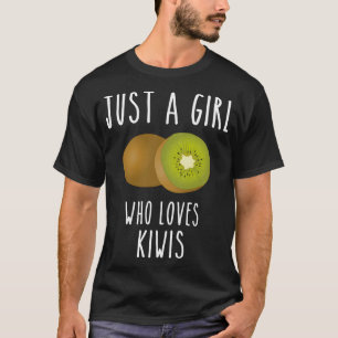 Camiseta Uma garota que ama kiwi fruta kiwi fruta de verão 