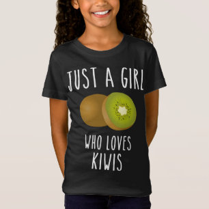 Camiseta Uma garota que ama kiwi fruta kiwi fruta de verão