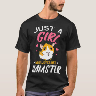 Camiseta Uma garota que ama o Hamster