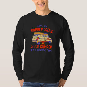 Camiseta Uma Garota Seu Border Collie E Seu Sheepdog D Acam