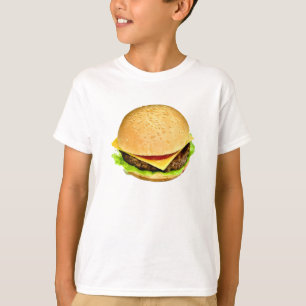 Camiseta Uma grande foto de cheeseburger suculenta
