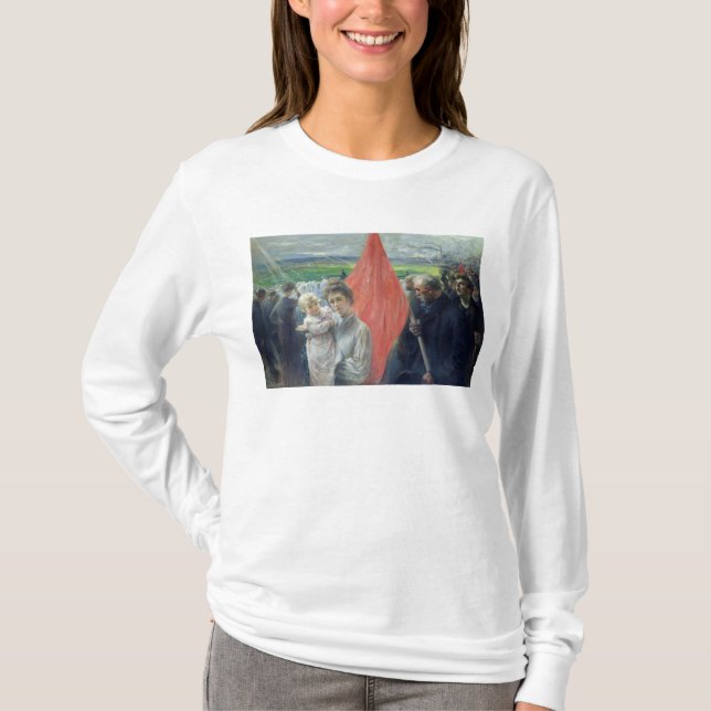 Camiseta Uma greve em Santo-Ouen, 1908 (Frente)