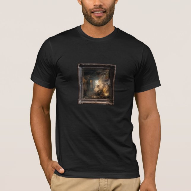 Camiseta Uma Hemorragia no Covil – Arte Gótica Refinada (Frente)