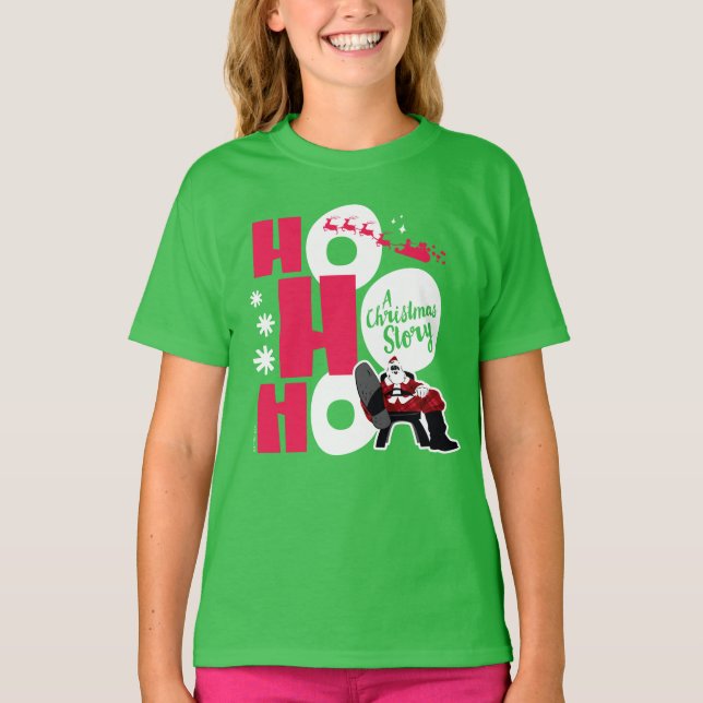 Camiseta Uma história de Natal | Ho Ho (Frente)