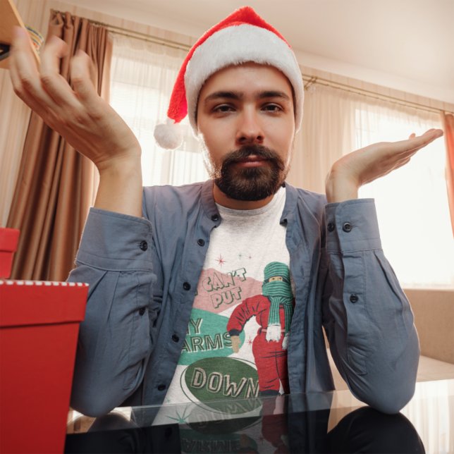 Camiseta Uma história de Natal - Não posso abaixar meus bra (Criador carregado)