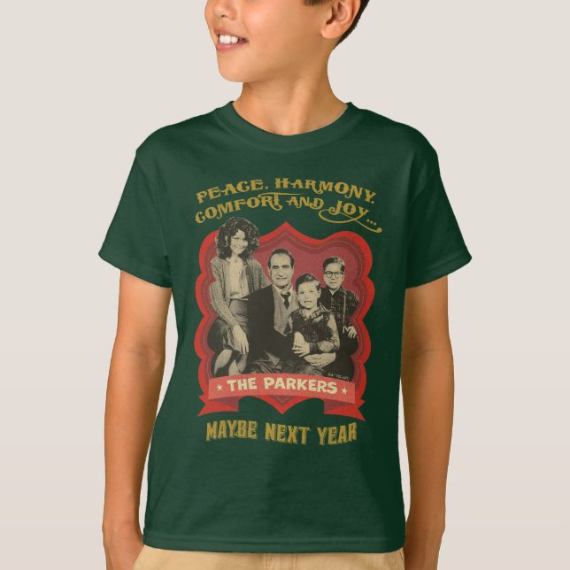 Camiseta Uma história de Natal | Paz, Harmonia, Conforto e  (Frente)