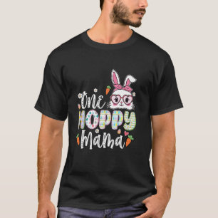 Camiseta Uma Hoppy Mama Bunny Groovy Bunny Mama Happy Easte