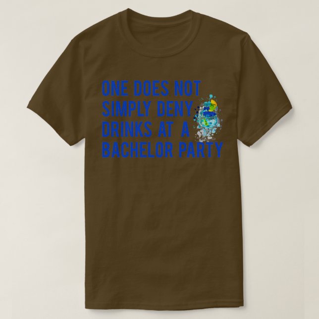 Camiseta Uma ideia de presente de despedida de solteiro 2 (Frente do Design)