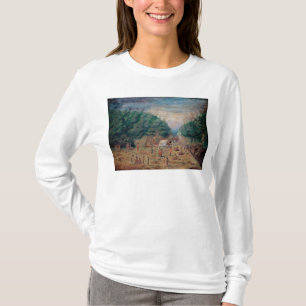 Camiseta Uma ideia do lugar molhando do "esforço"