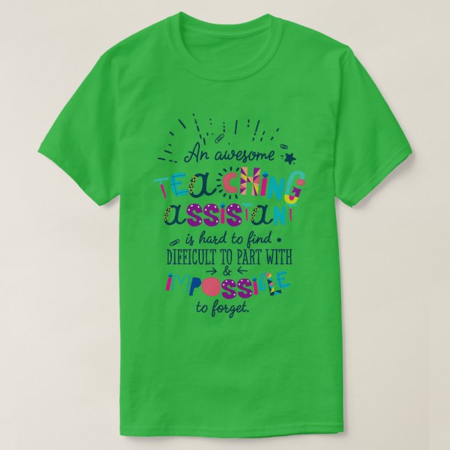 Camiseta Uma Ideia Impossível De Um Assistente De Ensino In (Frente do Design)