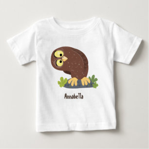 Camiseta Uma ilustração curiosa e engraçada de desenho anim