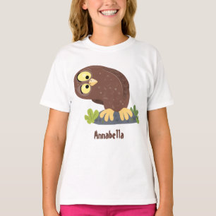 Camiseta Uma ilustração curiosa e engraçada de desenho anim