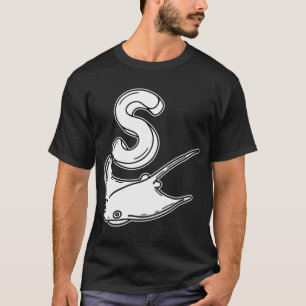 Camiseta Uma ilustração da letra S representando Stingray