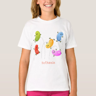 Camiseta Uma ilustração de cartoon de boas-vindas felizes