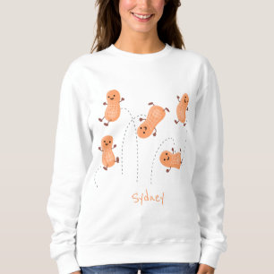Camiseta Uma ilustração de desenho animado de amendoins de