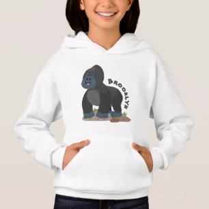 Camiseta Uma ilustração de desenho animado de gorila, um gr