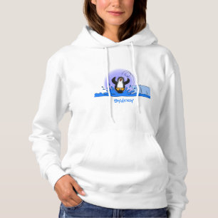 Camiseta Uma ilustração de desenho animado de pinguins de s