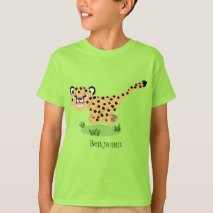 Camiseta Uma ilustração de desenho animado de um bebê bo