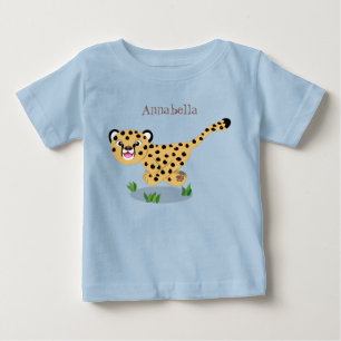 Camiseta Uma ilustração de desenho animado de um bebê bo