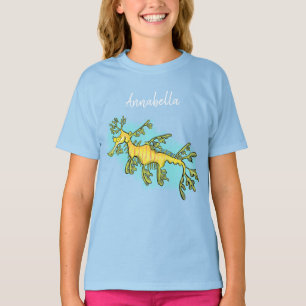 Camiseta Uma ilustração engraçada e engraçada do desenho do