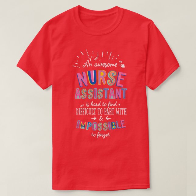 Camiseta Uma incrível ideia de presente de assistente de en (Frente do Design)
