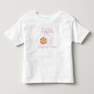 Camiseta Uma Irmã Biscoito Duro Rosa Biscoito Aniversário