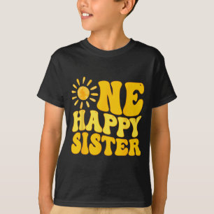 Camiseta Uma Irmã Feliz do Aniversário da Primeira Viagem a