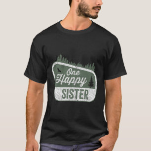 Camiseta Uma Irmã Feliz Festa de Aniversário Família Corres