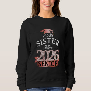 Camiseta Uma Irmã Orgulhosa de um Mais velho 2026 I Rosa Bl