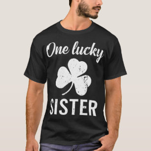 Camiseta Uma Irmã Sortuda Gift Vintage Sha