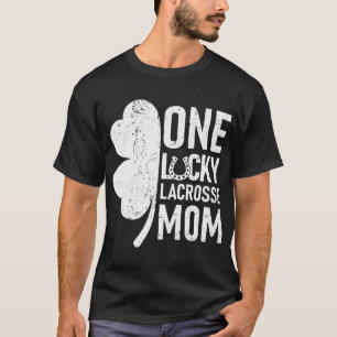 Camiseta Uma Lacrosse Sortuda Mãe Engraçada Correspondendo 