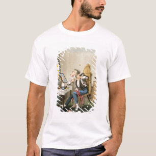 Camiseta Uma lâmina sem corte, bar. pela caça, 1827 (etch