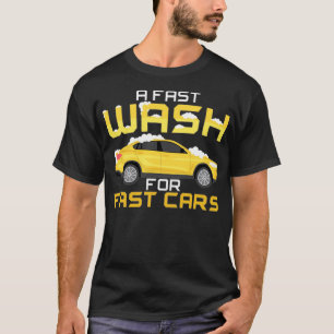 Camiseta Uma Lavagem Rápida Para Automóveis Rápidos Que Des