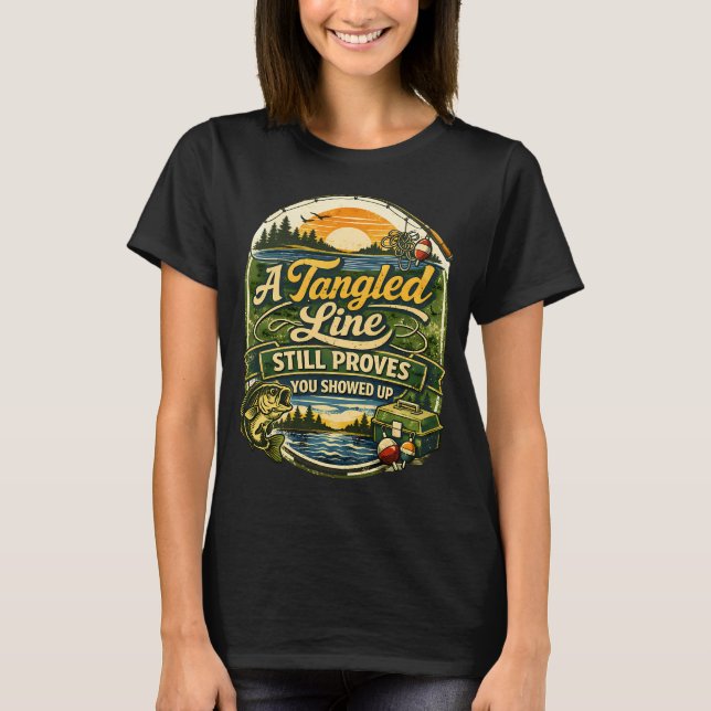 Camiseta Uma Linha Emaranhada Ainda Prova (Frente)